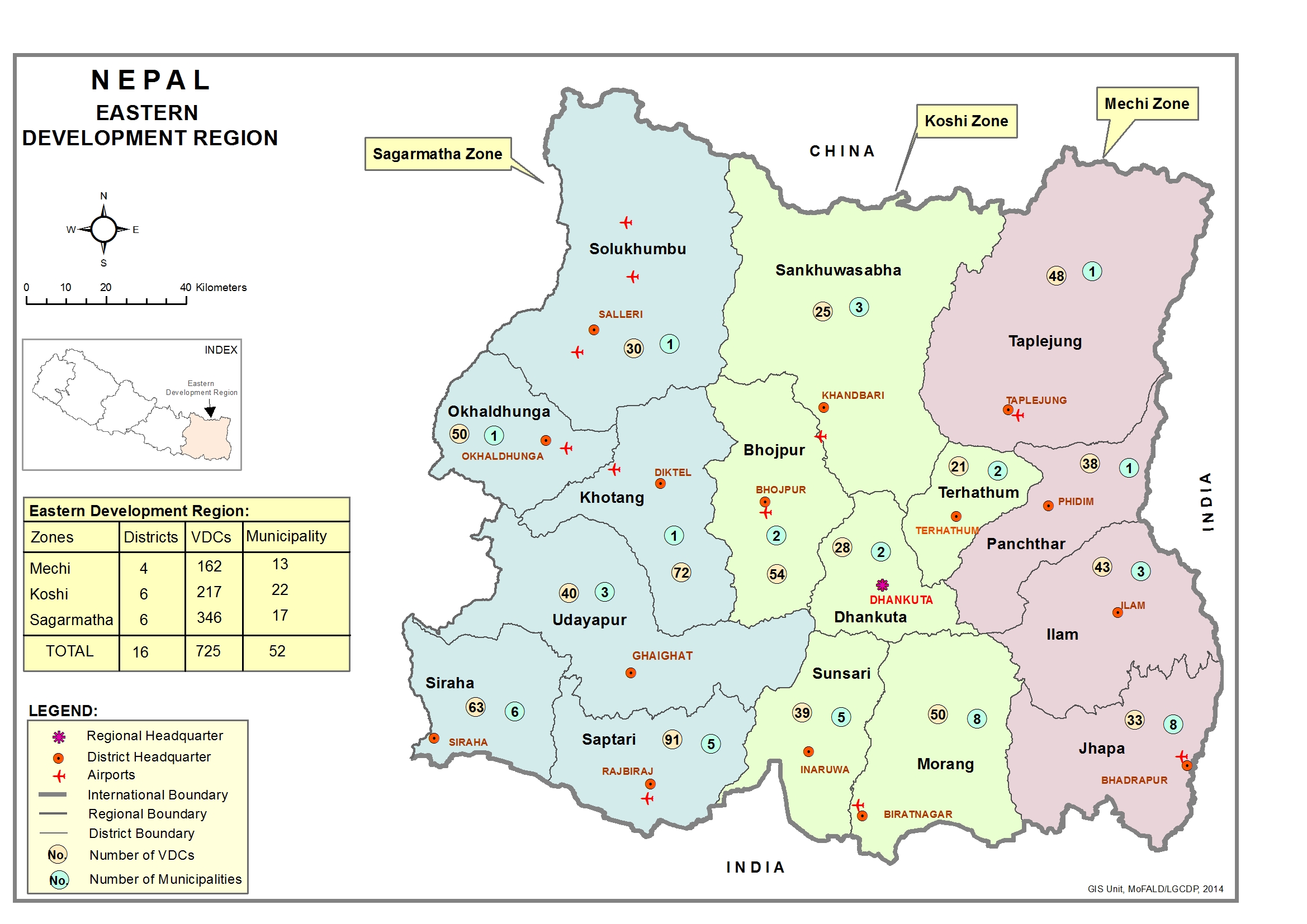 Gis Map Of Nepal Gis Regional Map | Local Governance And Community Development Programme  (Lgcdp) - Ii