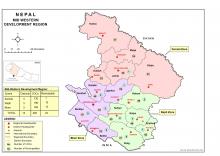Mid Western Development Region Boundary Map