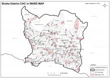 Siraha District CACs in Ward Map