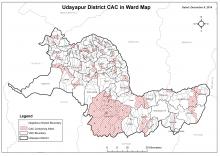 Udayapur District CACs in Ward Map